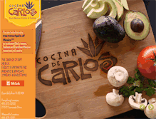 Tablet Screenshot of cocinadecarlos.com